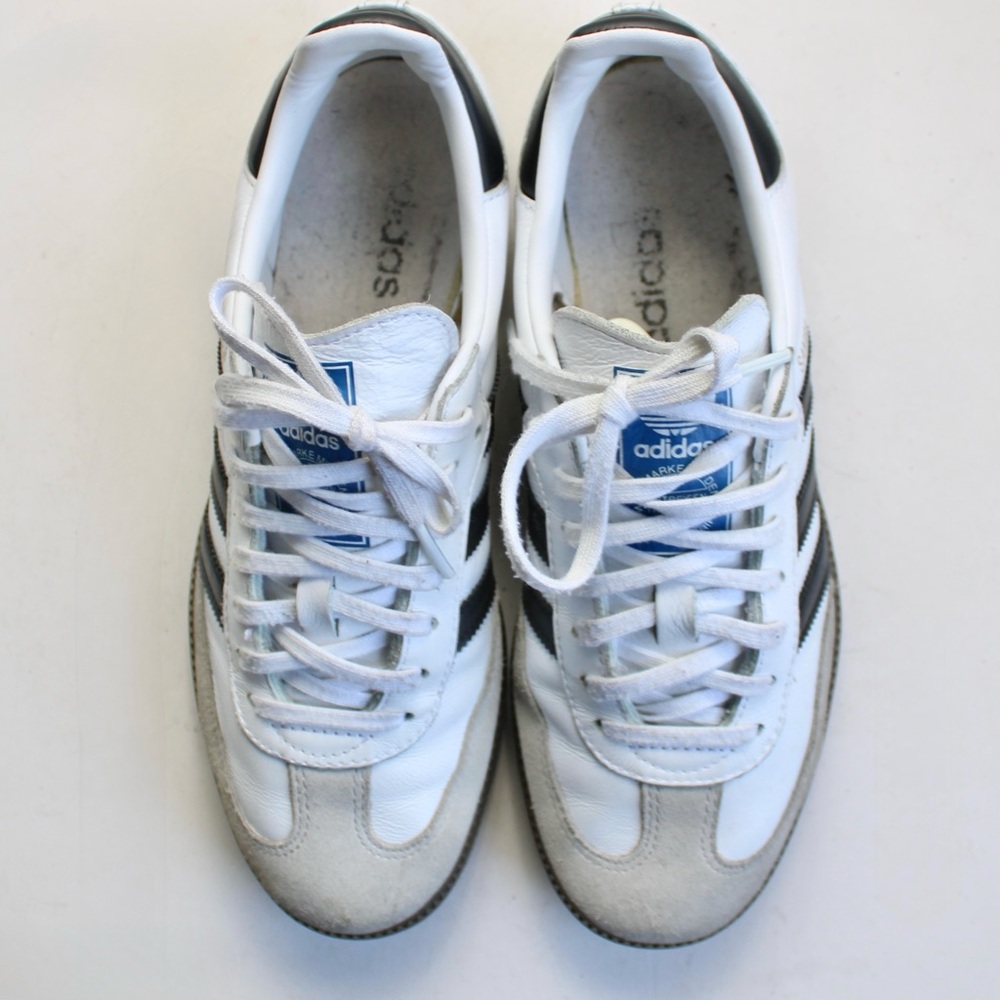 Adidas Originals 926 Samba ADV Shoes Sneakers White Black Size 7 Mens / 8 Womens - Picture 6 of 8